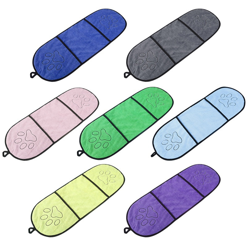 Toalla de Baño de Microfibra Ultra-Absorbente para Perros y Gatos