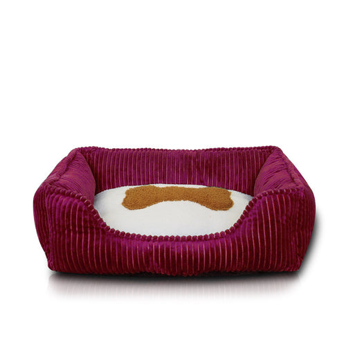 Cama de Mascota Cuadrada Lavable para Sueño Profundo en Invierno